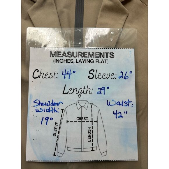 Ministry of Supply Aviator Jacket Mens Large Performance Travel Blazer Beige - Picture 5 of 12